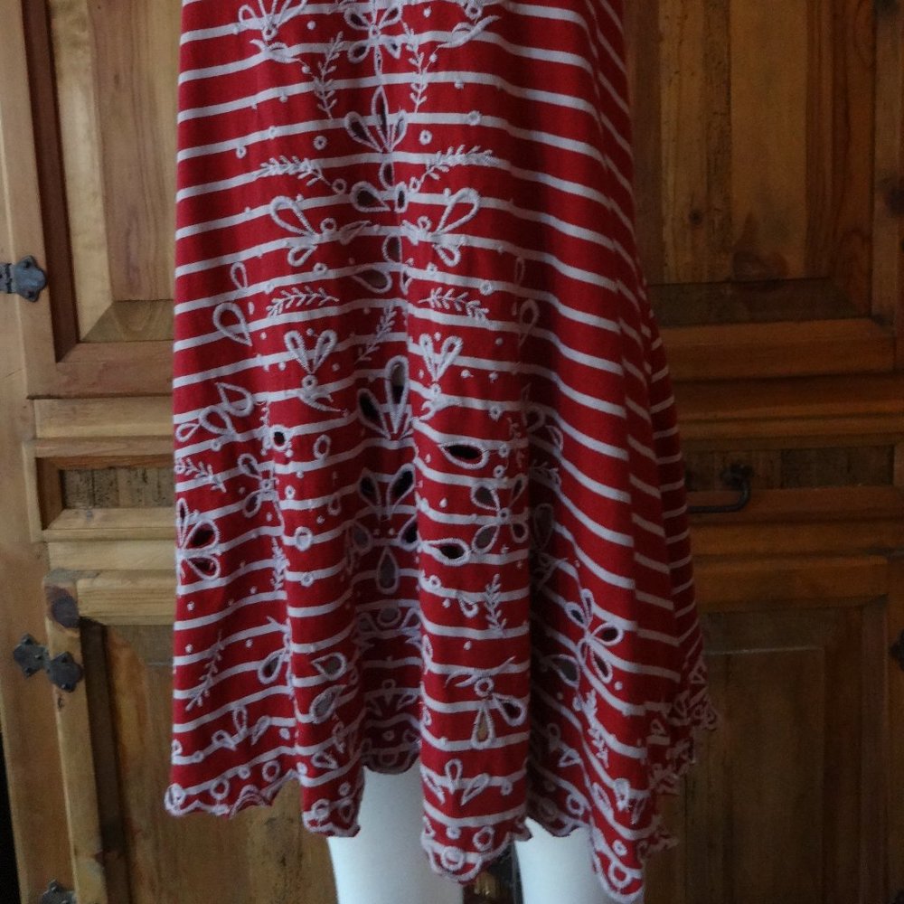 Free People NWT Dress Cutout Detail Stripes Size M - Picture 4 of 5